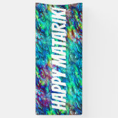 Banderoles Nouvelle-Zélande Abalone Paua Shell Motif 1 (Vertical)