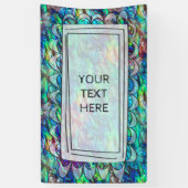 Banderoles Nouvelle-Zélande Abalone Paua Shell Motif 1 (Vertical)