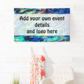 Banderoles Nouvelle-Zélande Abalone Paua Shell Motif 1 (En situation)