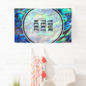 Banderoles Nouvelle-Zélande Abalone Paua Shell Motif 1 (En situation)