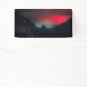 Banderoles Nuages brûlants, brouillard et montagnes (Insitu)