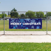 Banderoles Nuit de Noël neige (En situation)