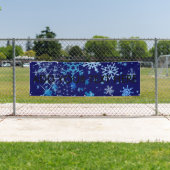 Banderoles Nuit de Noël neige (En situation)