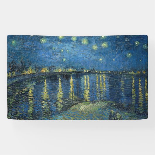 Banderoles Nuit étoilée sur le Rhône (par van Gogh) (Horizontal)