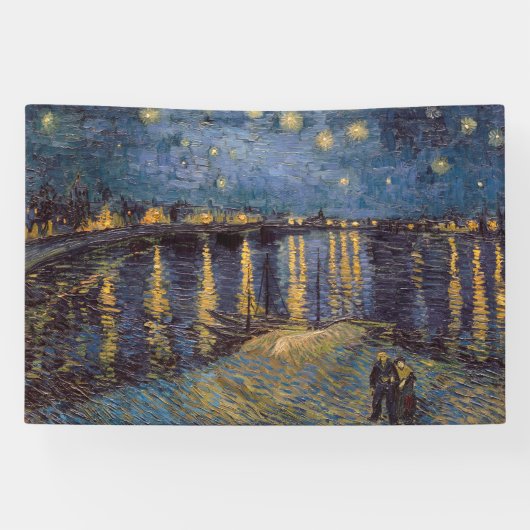 Banderoles Nuit étoilée sur le Rhône par Vincent Van Gogh (Horizontal)