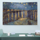 Banderoles Nuit étoilée sur le Rhône par Vincent Van Gogh (Salon professionnel)