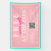 Banderoles Nuits de cinéma au parc | Événement d'été personna (Verticale)