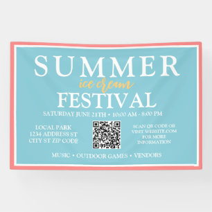 Banderoles Nuits de cinéma au parc   Événement d'été personna