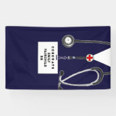 Banderoles Nurse Graduation Party Congrats Banner (Horizontal)