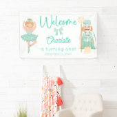 Banderoles Nutcracker Ballerina Mint Birthday Welcome (En situation)