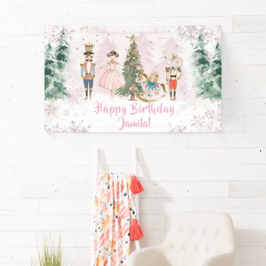 Banderoles Nutcracker Birthday Sugar Plum Party (En situation)