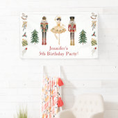 Banderoles Nutcracker hiver merveilleuse fête d'anniversaire  (En situation)
