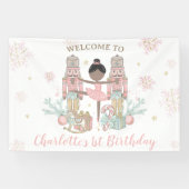 Banderoles Nutcracker Winter Onederland 1st Birthday Backdrop (Horizontal)