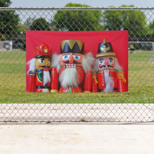Banderoles Nutcrackers en uniformes rouges (En situation)