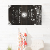 Banderoles Oak Ridge Rustic Dark Fête des mariées Bienvenue (En situation)