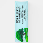 Banderoles Oak Tree Logo | Custom Tree Trimming Service (Vertical)