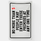 Banderoles Occupation maximale modifiable (Vertical)