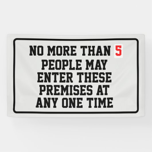 Banderoles Occupation maximale modifiable (Horizontal)