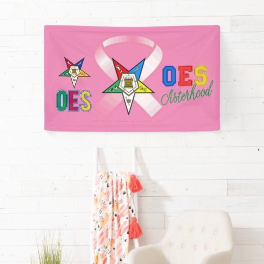 Banderoles OES Sensibilisation au cancer du sein (En situation)