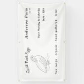 Banderoles OEufs De Quail De Ferme Frais (Vertical)