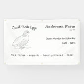Banderoles OEufs De Quail De Ferme Frais (Horizontal)