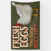 Banderoles Oeufs frais de ferme à vendre le signe (Vertical)
