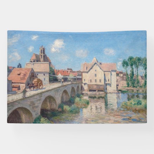 Banderoles OEuvre d'Alfred Sisley - Le Pont de Moret (Horizontal)