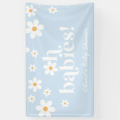 Banderoles Oh Babies ! Baby shower de bouho Retro Daisy (Vertical)