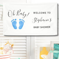 Oh Baby Blue Baby shower d'accueil
