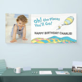 Banderoles Oh! Les Endroits où tu iras ! Enfant anniversaire (Salon professionnel)