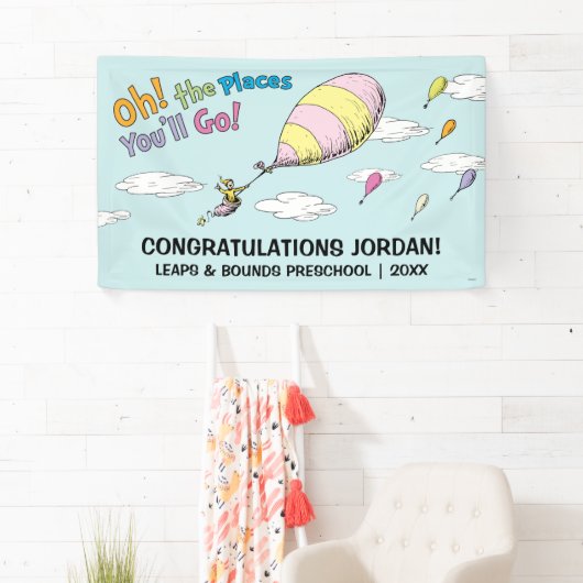 Banderoles Oh, Les Endroits Où Tu Vas Aller ! Faire-part de d (En situation)