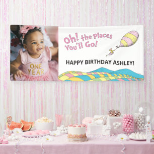 Banderoles Oh! Les Endroits Où Tu Vas! Fille Anniversaire