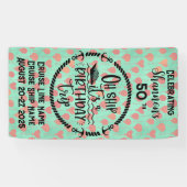 Banderoles Oh Ship C'est une porte de croisière d'anniversair (Horizontal)