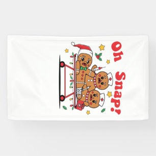 Banderoles Oh Snap Infirmière École Pain d'Épice Noël Classiq
