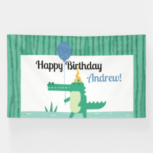 Banderoles Oh Snap mignon Alligator Anniversaire de enfant Pa