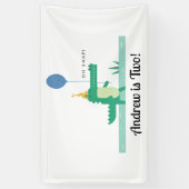 Banderoles Oh Snap mignon Alligator Anniversaire de enfant Pa (Vertical)