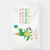 Banderoles Oh Snap mignon Alligator dans Anniversaire de enfa (Verticale)