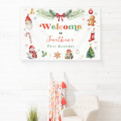 Banderoles Oh What Fun First Noël Anniversaire Fête Bienvenue (Insitu)