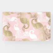 Banderoles Oiseau royal rose (Horizontal)