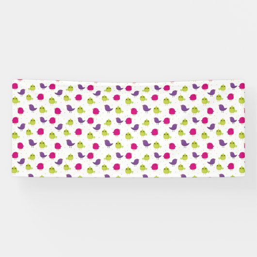 Banderoles Oiseaux colorés (Horizontal)