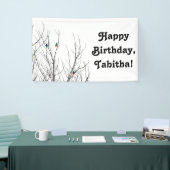 Banderoles Oiseaux lumineux artistiques sur des branches (Salon professionnel)