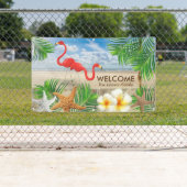 Banderoles Oiseaux tropicaux de Flamant rose dans la (En situation)