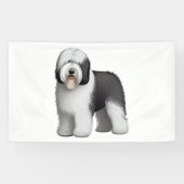 Banderoles Old English Sheepdog 10 (Horizontal)