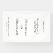 Banderoles Old Money Elegant Wedding Welcome (Horizontal)