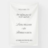 Banderoles Old Money Elegant Wedding Welcome (Verticale)