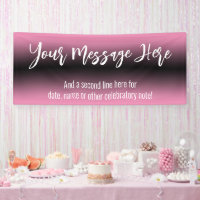 Ombre de dégradé rose et noir Ajouter votre texte