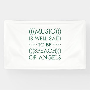 Banderoles On Dit Que La Musique Est D'Angles