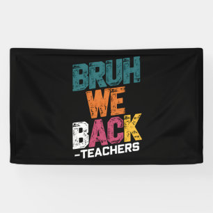 Banderoles On est de retour profs Rétro C'est la rentrée