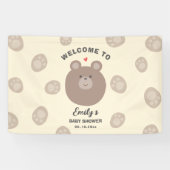 Banderoles On peut attendre la bière mignonne Baby shower Bie (Horizontal)