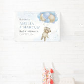 Banderoles On Peut Attendre Teddy Bear Baby shower (Insitu)